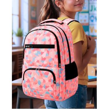 Imagem de Kit Mochila Feminina Jovem Escolar + Bolsa e Necessarie - M3M, Único, 