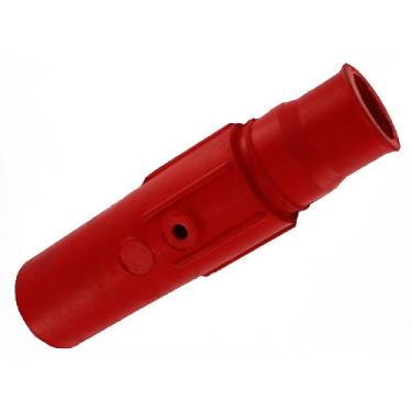 Imagem de Leviton 17D21-R macho, plugue, completo, removível, nariz cônico da série 17, grau industrial, conector tipo cam, vermelho