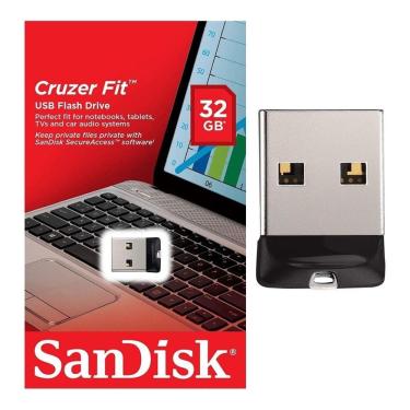 Imagem de Pen Drive Cruzer Fit Sandisk 32 Gb Usb Mini Flash Driver