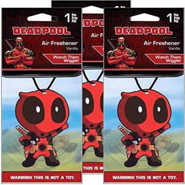 Imagem de Acessórios de carro Plasticolor Marvel Deadpool - Aromatizador de ar Deadpool (3)