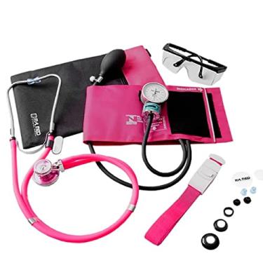 Imagem de Kit Acadêmico Rosa com Bolsa Transparente P.A. MED KPA401