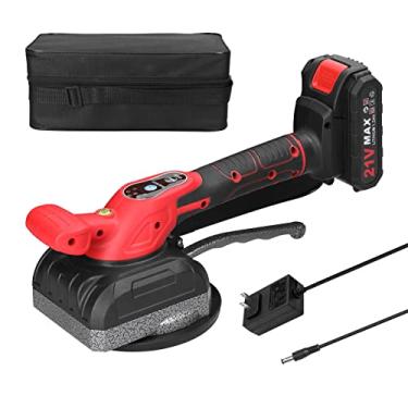 Imagem de Chusui Máquina de ladrilhos 21V de alta capacidade de carregamento de ladrilhos de parede para aplicação de ferramentas vibratórias para decoração de casa Ferramentas utilitárias com ventosa ampliada