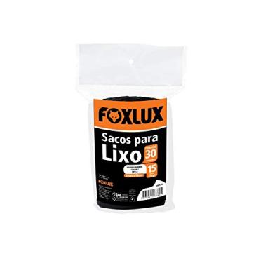 Imagem de Foxlux Saco Lixo 15L 39X58Cm Preto 30 Peças Rolo