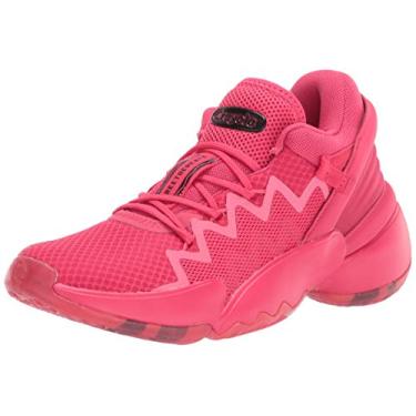 Imagem de adidas Tênis de basquete unissex infantil D.o.n. Issue 2, Rosa/preto/rosa, 11 Little Kid