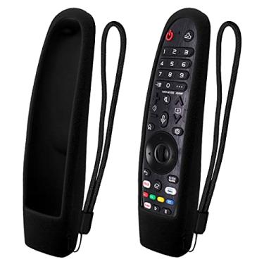 Imagem de AN-MR18BA Voice Magic Controle remoto para modelos LG OLED TV B8 C8 E8 W8 Super UHD TV SK8000 SK8070 SK9000 SK9000 SK9500, UHD 4K TV UK6300, UK6500, UK6570, UK7700 (com silicone preto. Capa)