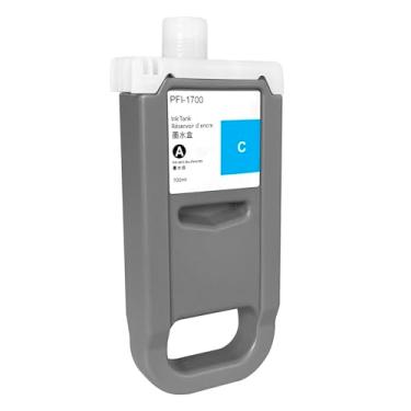 Imagem de Dikarsum Cartucho de tinta ciano de substituição PFI-1700 para Canon PFI-1700 CY Ink Tank compatível com imagePROGRAF PRO-2000 PRO-2100 PRO-4000 PRO-4100 PRO-4100S PRO-6000 PRO-6100 PRO-6100S