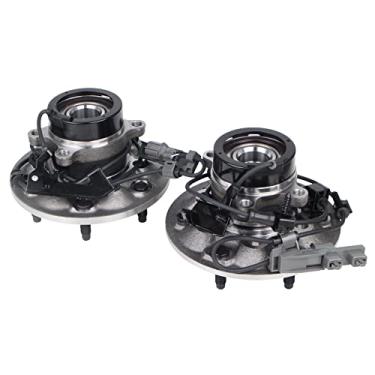Imagem de KUSATEC 515110 & 515111 Rolamento da roda dianteira e conjunto de cubo compatível com Chevrolet Colorado 4x4/4WD, GMC Canyon 4x4/4WD 2004-2008, Isuzu i-350 4x4/4WD 2006-2008, 6 Lug w/ABS