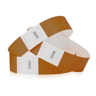 Imagem de Pulseiras Tyvek 3/4 polegada Mocha da WristCo, Mocha, 500 Count