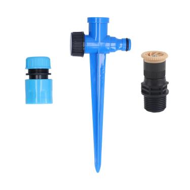 Imagem de Aspersor de Gramado Giratório de 360 ​​graus, Pulverizador de Irrigação Pulverizador de Irrigação Ajustável de 1/2 pol. Com Ponta de Solo para árvores Frutíferas, Arbustos, Estufas