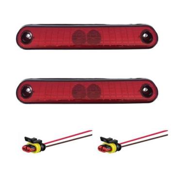Imagem de Kit 2 lanterna vigia led vm 24v caio apache busscar  chicote - RV