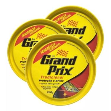 Imagem de Kit 3 Cera Polimento Grand Prix Pasta Tradicional Proteção Brilho