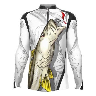 Imagem de Camisa De Pesca Proteção Solar Uv Robalo 2020 - Mar Negro