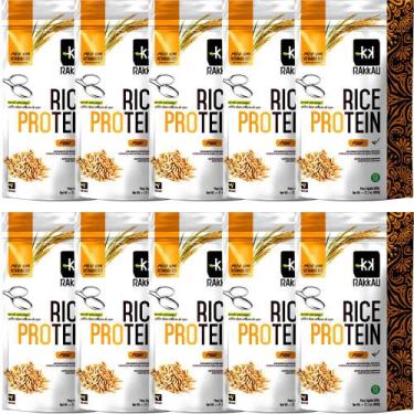Imagem de Kit 10 Rice Protein Natural Rakkau 600g - Vegano - Proteína