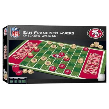 Imagem de MasterPieces Jogo de tabuleiro NFL San Francisco 49ers Checkers, 33 cm x 53 cm