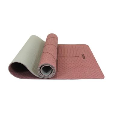 Imagem de ARIMO Tapete Yoga Mat Antiderrapante TPE Ecológico Biodegradável Todos Os Tipos de Yoga/Pilates 181 x 61 cm x 6 mm (Orquídea Lines)