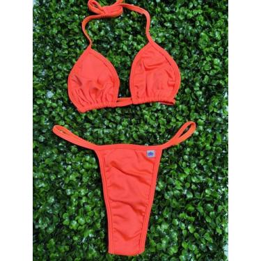 Imagem de Jade Picon Biquíni Cortininha Fio Dental Marquinha Sem Bojo - The Char