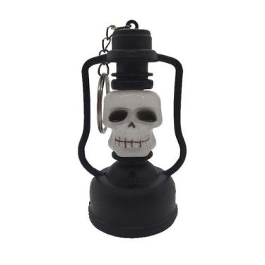 Imagem de Mini Lamparina Decorativa Halloween - Caveira Sortida com Led - 1 unid