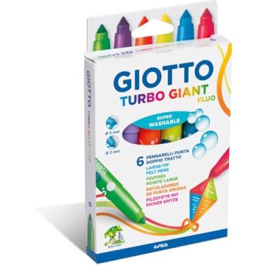 Imagem de GIOTTO Turbo Giant Fluo Canetinha Colorida Hidrocor Estojo com 6 Cores