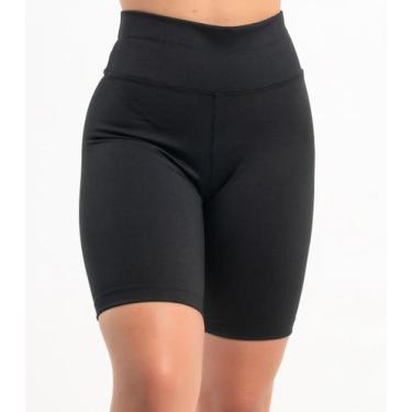 Imagem de Bermuda Feminina Suplex Academia Fitness Cintura Alta - S.Store, G, Pr