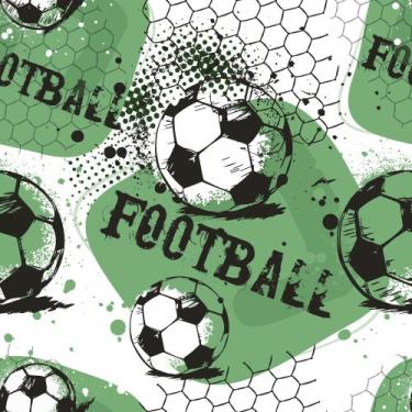 Imagem de Papel de Parede Autoadesivo Vinílico Reforma Futebol Verde Esporte Qua