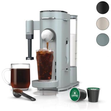 Imagem de Máquina de Café Gelado com Espumador de Leite Embutido, Compatível com Cápsulas K-Cup, 110V 1550W, Ninja PB051GB, Azul Glacial
