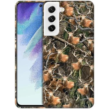 Imagem de GlamCase - Capa Camuflague DeerPrinted PC para S21 FE 5G Branca
