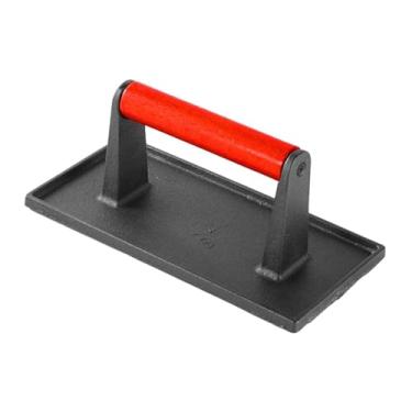 Imagem de WeiLaiKeQi Grelhar hambúrguer smasher smasher non stick kitchen bife bife prensa prática para churrasco de churrasqueira grelha de vegetais, Retângulo