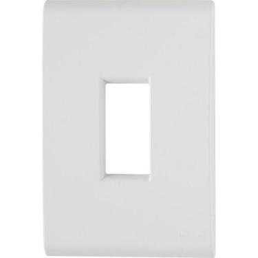 Imagem de Placa 1 Posto Vertical 4x2 Tramontina Liz Branca 120 unidades
