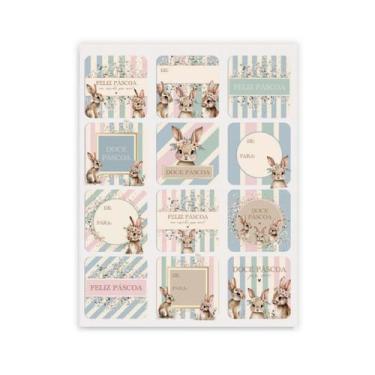 Imagem de Etiquetas Adesivas - Doce Páscoa - 4cm - 24 unidades - Cromus - Rizzo