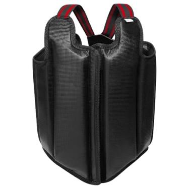Imagem de Pegciuho Protetor de tórax karatato Taekwondo Vest Rib Shield Gear de proteção para treinamento de sparring , M