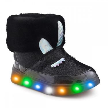 Imagem de Bota Infantil Novopé Led Unicórnio Lã Pelinho Feminina-Feminino