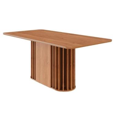 Imagem de Mesa de Jantar Retangular Tampo MDF 180cm Mesa para 6 Pessoas Julieta 