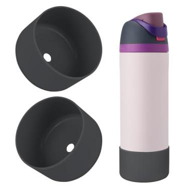 Imagem de BKBY 2 peças de bota de silicone para garrafa de água, compatível com Owala 680 g 947 g 1,134 g, capa protetora antiarranhões e antiamassados sem ruído para garrafas de água FreeSip/Twist/Flip