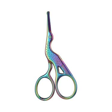 Imagem de Tesoura de Cabelo, Nariz e Sobrancelha - Aço Inoxidável com Ponta Redo