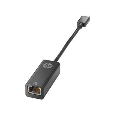 Imagem de HP Adaptador USB-C para RJ45 - sem localização (V7W66AA), preto