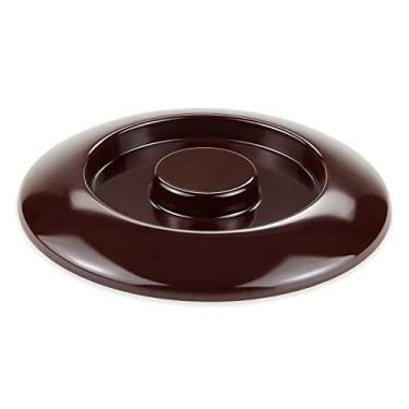 Imagem de GET TS-800-L-BR Aquecedor de tortilha de melamina apenas/tampa do suporte, 19,7 cm, marrom (conjunto de 12)