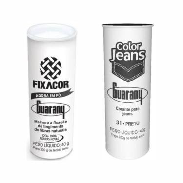 Imagem de Kit FixaCor + Corante Color Jeans Preto Guarany