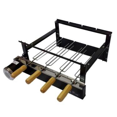 Imagem de Churrasqueira Pré moldada Max Grill Giratória 4 Espetos PréMoldada Mot