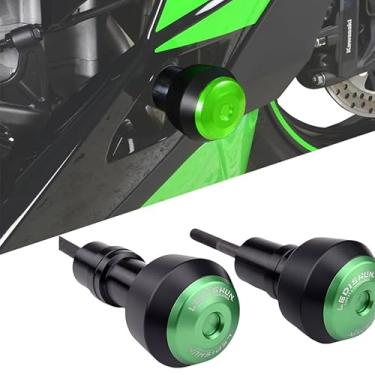 Imagem de HRuizq Protetor de queda de carenagem de motor para quadro de motocicleta (para veículo Kawasaki) Ninja ZX-4RR ZX-4R ZX-25R (verde)