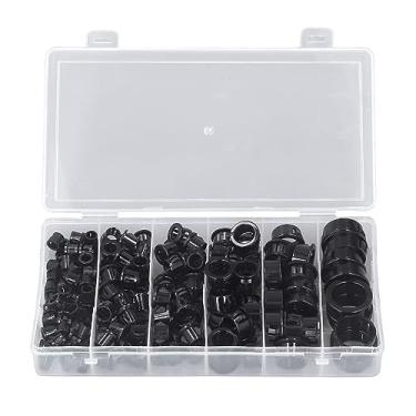 Imagem de 160pcs Snap No Protetor de ilhó de Cabos Nylon Cable Redondo de Plástico Bucha Snap Fácil de Instalar e Armazenar Resistente Ao Desgaste e estável; 8mm 10mm 11mm 16mm 19mm 25mm Tamanhos para Cabelos