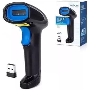 Imagem de Leitor de Código de Barras Sem Fio Wireless, USB, Scanner Manual para PDV, EAN, Boleto, Danfe, Bivolt 110V/220V