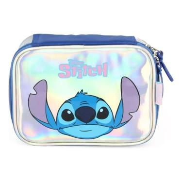 Imagem de Estojo Escolar Box Juvenil Stitch Holográfico - Luxcel