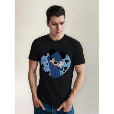 Imagem de Camiseta Masculina Manga Curta Em Algodão Mickey Capuz - mistermah, Pr
