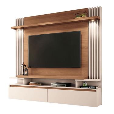 Imagem de Painel Para Tv Home Suspenso Brasil Nature Off White - Hb Móveis