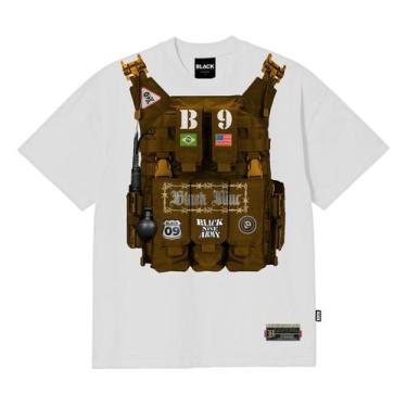 Imagem de Camiseta Black Nine Colete Golden - Branca - B91270, G2