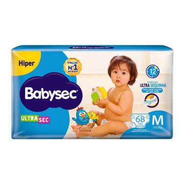Imagem de Fralda Descartável Babysec Ultrasec Hiper Galinha Pintadinha M 68 Unid