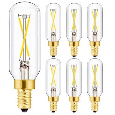 Imagem de Lâmpada LED Leools E12 regulável 2W 4000K 300LM 120V, pacote com 6