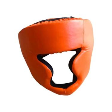 Imagem de RNXRZANK Capacetes de Boxe, Equipamentos de Proteção para a Cabeça, Capacetes de Boxe, Proteção para Treinamento E Sparring, para Kickboxing, Laranja