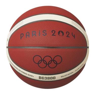 Imagem de Bola Basquete Molten Olimpíadas Paris 2024 BG3800 Basketball FIBA Appr