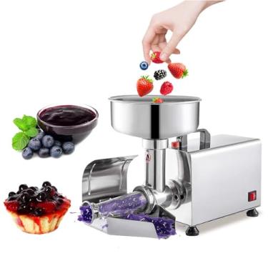 Imagem de Máquina elétrica de filtro de tomate,coador de alimentos e fabricante de molho de aço inoxidável,máquina de geleia de aço inoxidável de 450 W para molho de tomate,morango e mirtilo